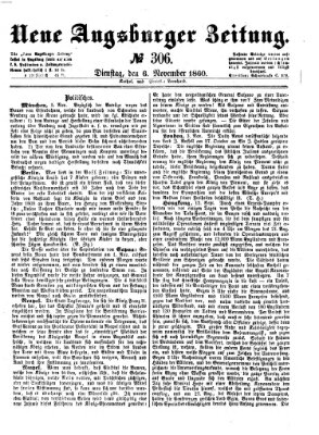 Neue Augsburger Zeitung Dienstag 6. November 1860