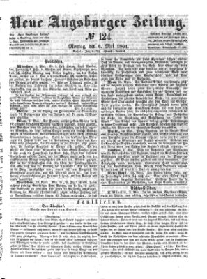 Neue Augsburger Zeitung Montag 6. Mai 1861