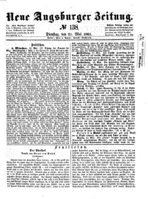 Neue Augsburger Zeitung Dienstag 21. Mai 1861
