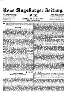 Neue Augsburger Zeitung Dienstag 9. Juli 1861