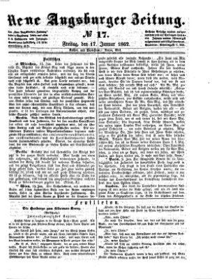 Neue Augsburger Zeitung Freitag 17. Januar 1862