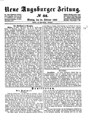 Neue Augsburger Zeitung Montag 24. Februar 1862