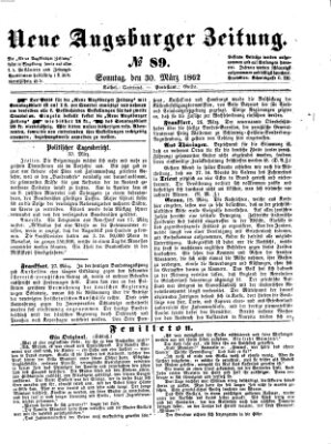 Neue Augsburger Zeitung Sonntag 30. März 1862