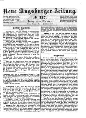 Neue Augsburger Zeitung Freitag 9. Mai 1862