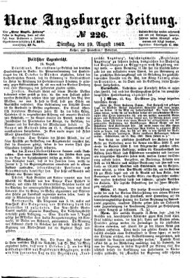 Neue Augsburger Zeitung Dienstag 19. August 1862