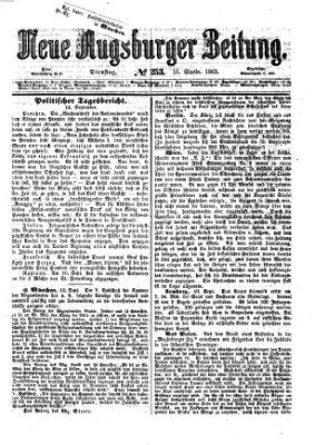 Neue Augsburger Zeitung Dienstag 15. September 1863