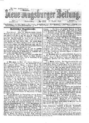 Neue Augsburger Zeitung Donnerstag 17. September 1863