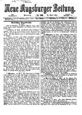 Neue Augsburger Zeitung Mittwoch 20. April 1864