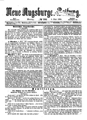 Neue Augsburger Zeitung Montag 5. September 1864