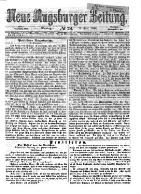 Neue Augsburger Zeitung Montag 12. September 1864