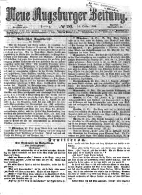 Neue Augsburger Zeitung Freitag 14. Oktober 1864