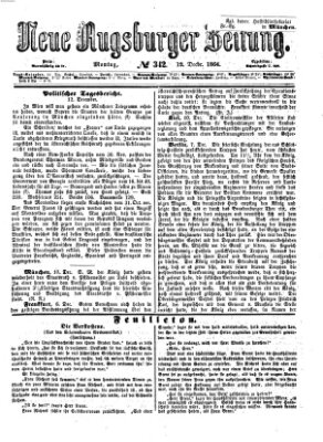 Neue Augsburger Zeitung Montag 12. Dezember 1864