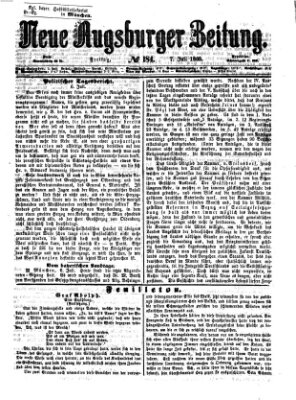 Neue Augsburger Zeitung Freitag 7. Juli 1865