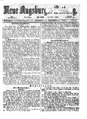 Neue Augsburger Zeitung Dienstag 21. November 1865