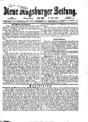 Neue Augsburger Zeitung Donnerstag 17. Mai 1866