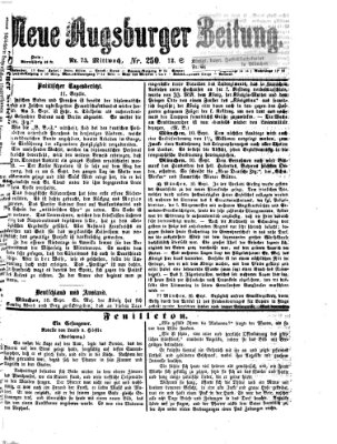 Neue Augsburger Zeitung Mittwoch 12. September 1866