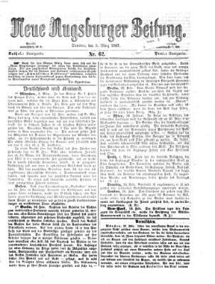 Neue Augsburger Zeitung Sonntag 3. März 1867