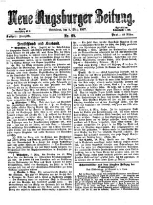 Neue Augsburger Zeitung Samstag 9. März 1867