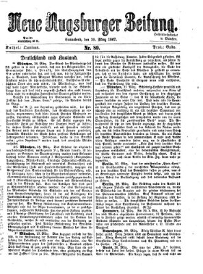 Neue Augsburger Zeitung Samstag 30. März 1867