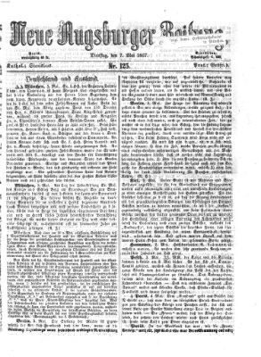 Neue Augsburger Zeitung Dienstag 7. Mai 1867