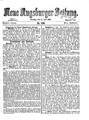 Neue Augsburger Zeitung Dienstag 23. Juli 1867