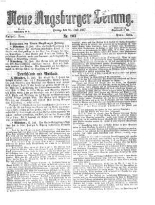 Neue Augsburger Zeitung Freitag 26. Juli 1867