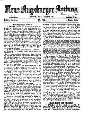 Neue Augsburger Zeitung Mittwoch 20. November 1867