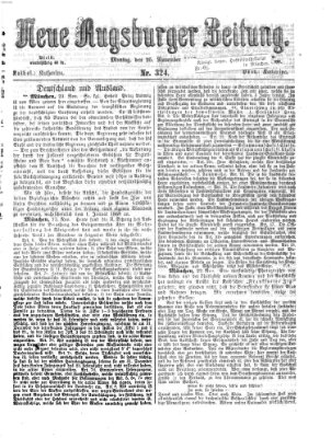 Neue Augsburger Zeitung Montag 25. November 1867