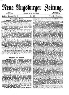 Neue Augsburger Zeitung Freitag 9. April 1869