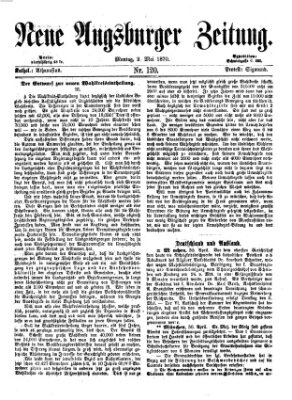 Neue Augsburger Zeitung Montag 2. Mai 1870