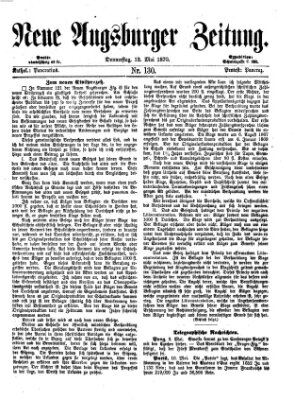 Neue Augsburger Zeitung Donnerstag 12. Mai 1870