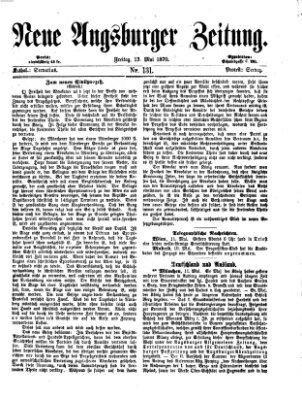 Neue Augsburger Zeitung Freitag 13. Mai 1870
