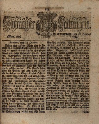 Bayreuther Zeitung Donnerstag 28. Oktober 1784