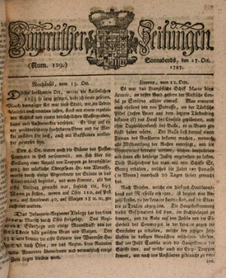 Bayreuther Zeitung Samstag 27. Oktober 1787