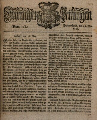 Bayreuther Zeitung Mittwoch 28. November 1787