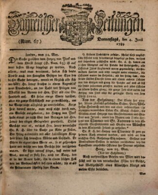 Bayreuther Zeitung Donnerstag 4. Juni 1789