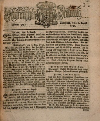 Bayreuther Zeitung Dienstag 17. August 1790