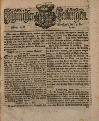 Bayreuther Zeitung Dienstag 14. Dezember 1790