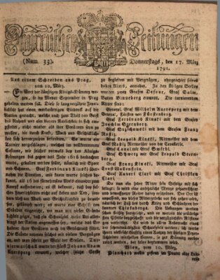 Bayreuther Zeitung Donnerstag 17. März 1791