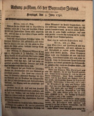 Bayreuther Zeitung Freitag 3. Juni 1791