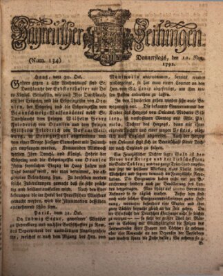 Bayreuther Zeitung Donnerstag 10. November 1791