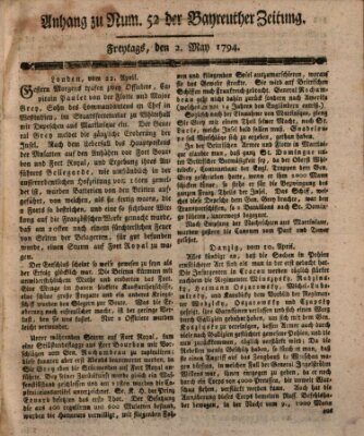 Bayreuther Zeitung Freitag 2. Mai 1794