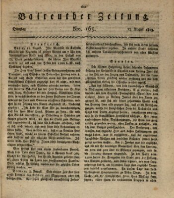 Bayreuther Zeitung Dienstag 17. August 1813