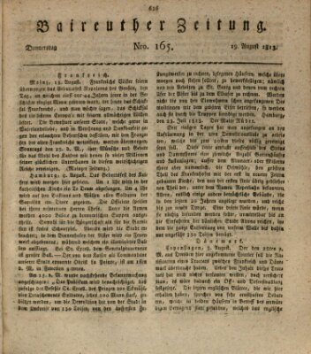 Bayreuther Zeitung Donnerstag 19. August 1813