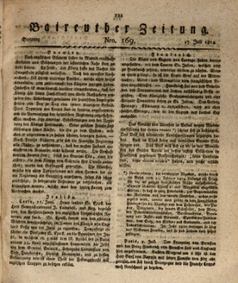 Bayreuther Zeitung Sonntag 17. Juli 1814