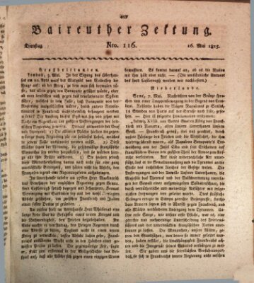 Bayreuther Zeitung Dienstag 16. Mai 1815