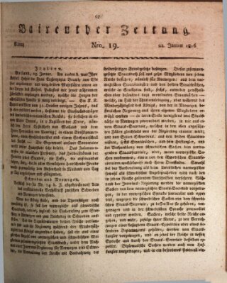 Bayreuther Zeitung Montag 22. Januar 1816