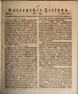 Bayreuther Zeitung Sonntag 31. März 1816