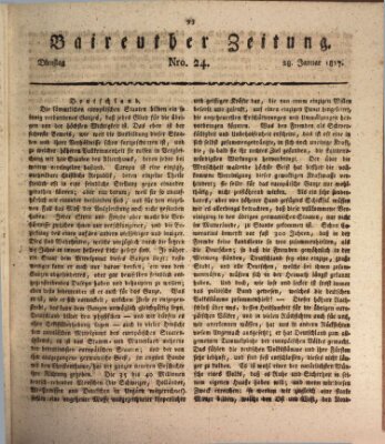 Bayreuther Zeitung Dienstag 28. Januar 1817