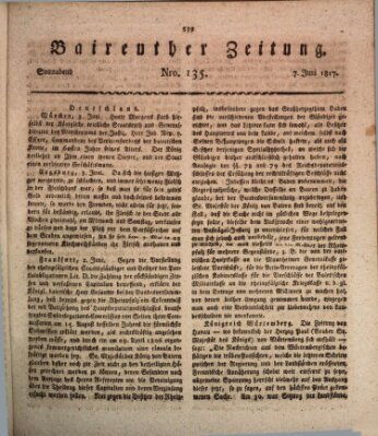 Bayreuther Zeitung Samstag 7. Juni 1817